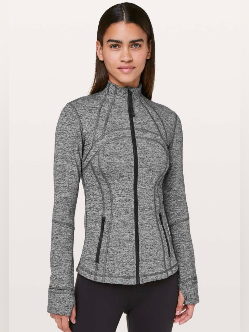 Lululemon Define Jacket Heathered Black Full Zip 8